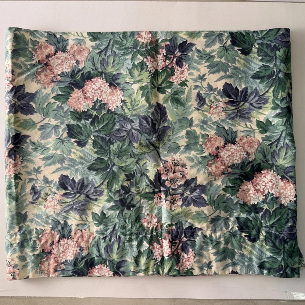 Vintage Laura Ashley Ashbourne Hydrangea Long Window Valance 84